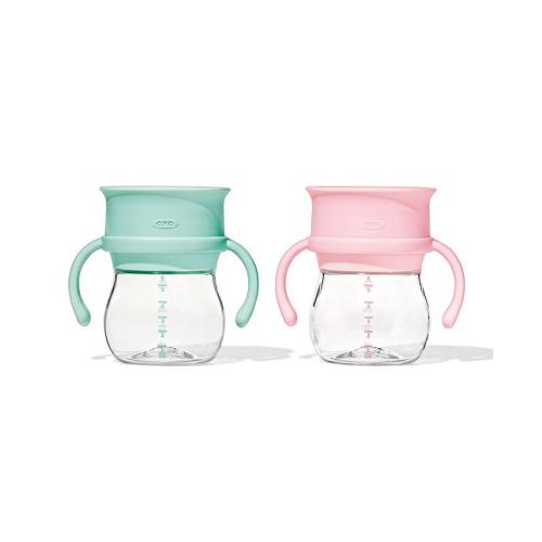 OXO Tot Transitions 6 Oz 360 Cup W. Handles - 2 Pack - Multi