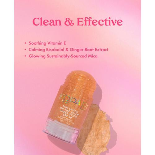 Kopari Beauty Sun Shield On-The-Glow Sheer Stick Sunscreen SPF 40, 1 oz.