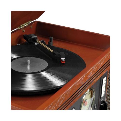 Victrola Aviator Signature Bluetooth Record Player, Mahogany - 1
