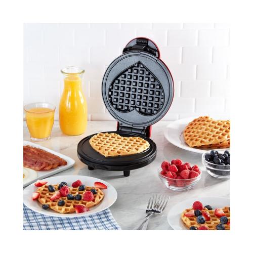 Dash Express Heart Waffle Maker - Red