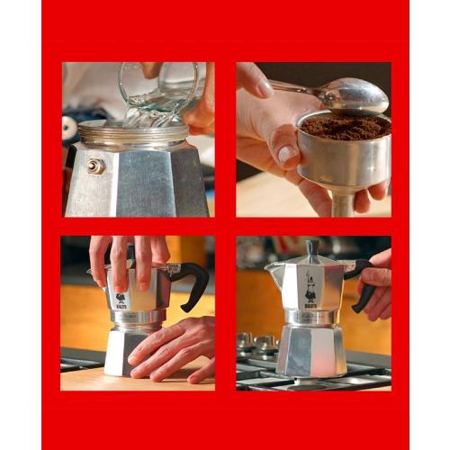 Moka Express 6 Cups Coffeemaker - 9.1 oz - Gray