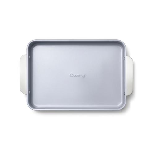 Caraway Non-Stick Ceramic Brownie Pan with Handles - Green