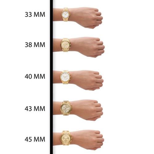 Michael Kors Women's Pyper Luggage Leather Strap Watch 38mm - Gold