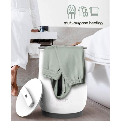 Tzumi SLF Luxury Towel 20L Electric Bucket Towel Warmer - White