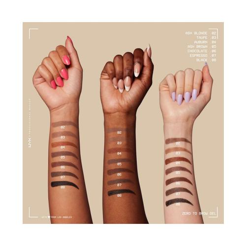 NYX Professional Makeup Zero To Brow Gel - Tan/Beige - No Size