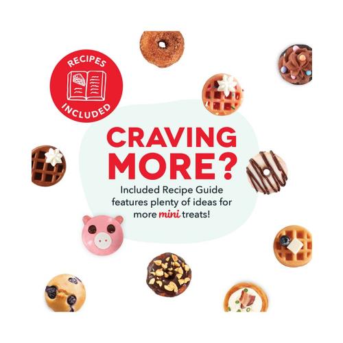 Dash MultiMaker™ Treat Maker System with Removeable: Mini Cupcake, Donut, & Waffle Bite - Tan/Beige MAY HAVE MISSING ACCESSORIES
