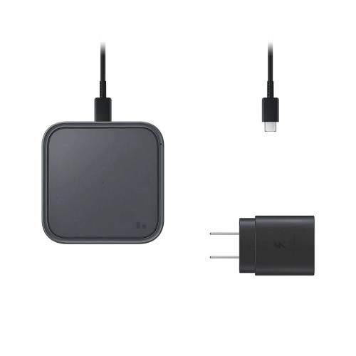 Samsung Super Fast 15W Wireless Charger with Travel Adapter-Gray - Gray - 1 Count