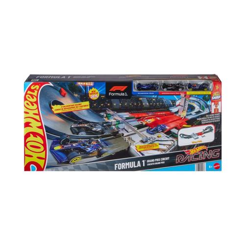 Hot Wheels Race Formula 1 Grand Prix Circuit Track Set and Cars - Multi - No Size
