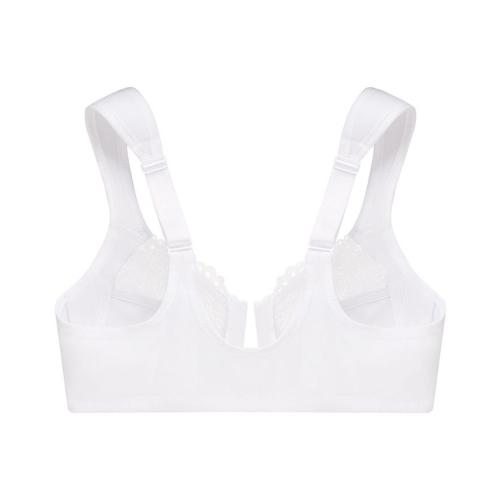 Women's Full Figure Plus Size Wonderwire Front Close Bra 1245 - White