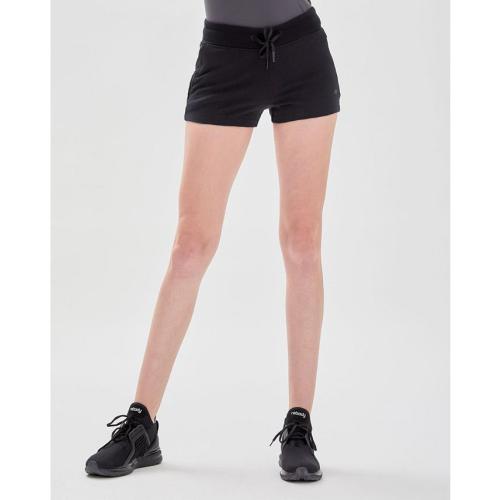 City Zip French Terry Shorts for Women - Black - XSmall