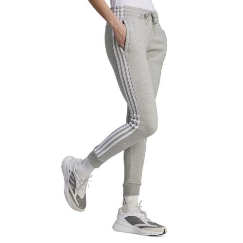 SIZE MEDIUM.  adidas Women's 3-Stripe Cotton Fleece Sweatpant Jogger - Gray - M