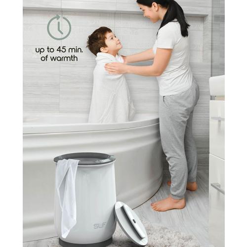 Tzumi SLF Luxury Towel 20L Electric Bucket Towel Warmer - White