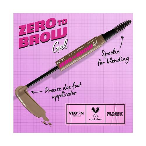 NYX Professional Makeup Zero To Brow Gel - Tan/Beige - No Size
