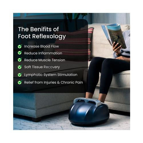 Tranqwil Shiatsu Foot Massager Machine with Heat - Blue