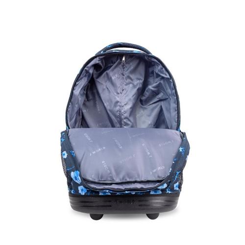 J World Sunrise 18 Kids Rolling Backpack - Blue - NO SIZE