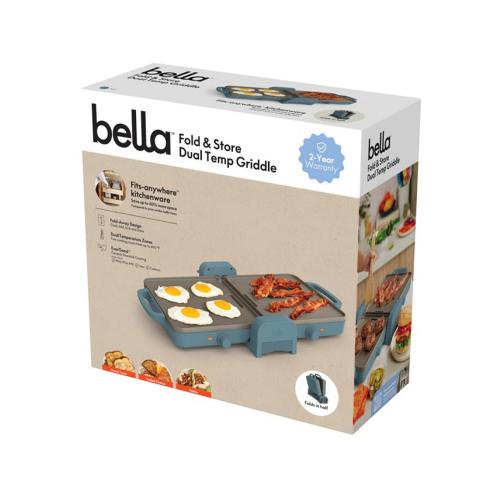 bella Fold & Store Dual Temp Griddle - Blue