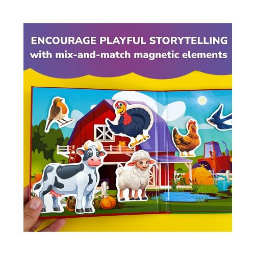 QUOKKA Travel Magnetic Puzzles – 20 Pcs Fun Travel Game Toy for Kids Ages 3-5 - Multi - 20