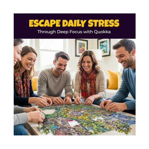 QUOKKA 1000 Piece Puzzle for Adults with Hidden Secrets & Audio Story - Multi - 1000 Pieces