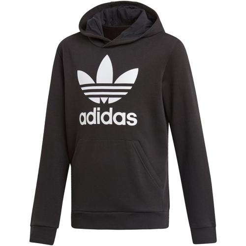 adidas Big Boys Logo-Print French Terry Hoodie - Black - S (8/10)