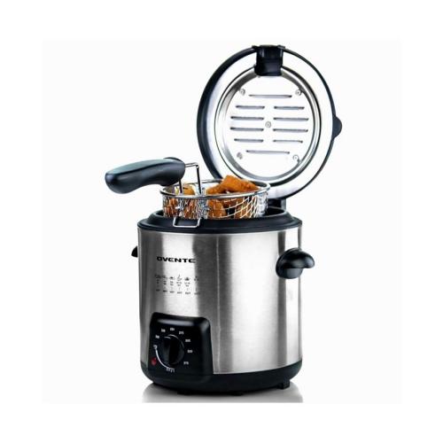 OVENTE Electric Deep Fryer - Gray