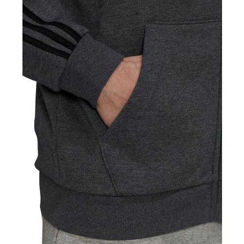 adidas Men's Essentials Full-Zip Hoodie  - Gray - XL