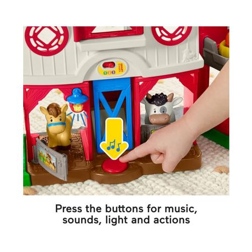Fisher-Price Little People Caring for Animals Farm, Action Playset - Multi