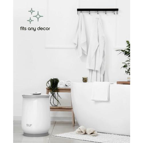 Tzumi SLF Luxury Towel 20L Electric Bucket Towel Warmer - White