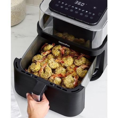 GreenPan Bistro 7 Quart 360° Clear View Air Fryer - Black - No Size