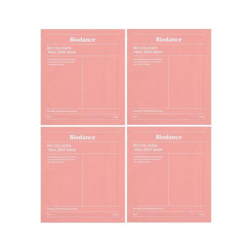 Biodance Bio Collagen-Real Deep Beauty Mask  4 Sheets  -  1.19 oz (34 g) Each - 4 Count