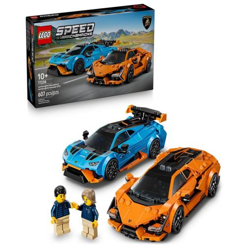 LEGO Speed Champions Lamborghini Revuelto Huracán STO 77238, 607 Pieces - Multi - No Size