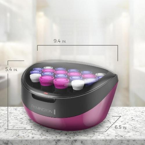 Remington Ionic Conditioning Hair Setter, 20 Velvet Hair Rollers, 6 Large (1¼”), 10 Medium (1), 4 Small (¾”), Blowout Style Hair Curlers