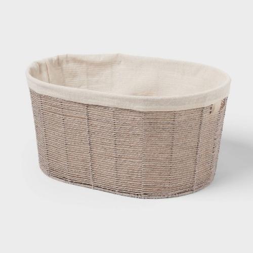 Twisted Paper Rope Oval Laundry Basket - Brightroom™