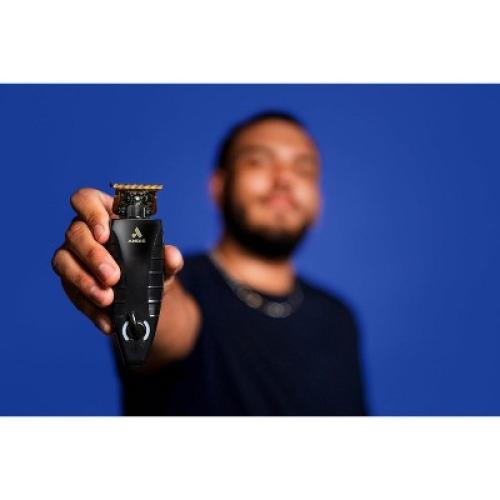 Black Andis 74150 GTX-EXO Professional Cord/Cordless Lithium-ion Electric Beard & Hair Trimmer with Charging Stand, Black