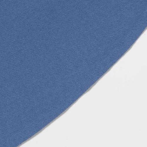 70 Cotton Round Tablecloth Blue - Threshold™: Solid Traditional Tablecloth, Machine Washable, Autumn Decor