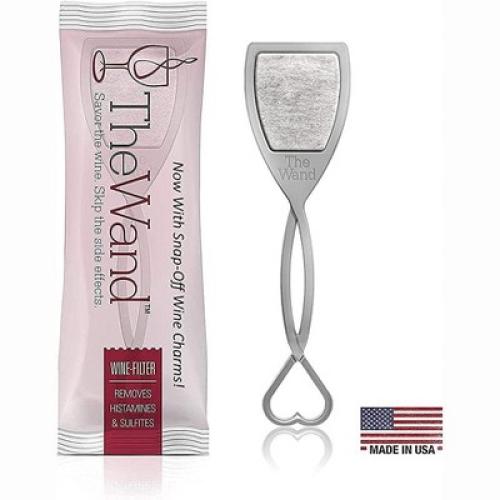 8 Pack PureWine Wand Technology Histamine and Sulfite Filter, Purifier Alleviates Wine Allergies, Stir Stick Aerates Wine, from Grand Fusion. -8 Pack