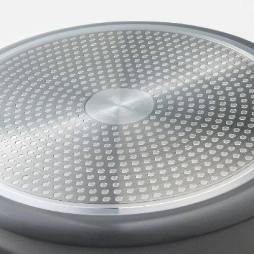 5qt Nonstick Ceramic Coated Aluminum Saute Pan Dark Gray - Figmint™