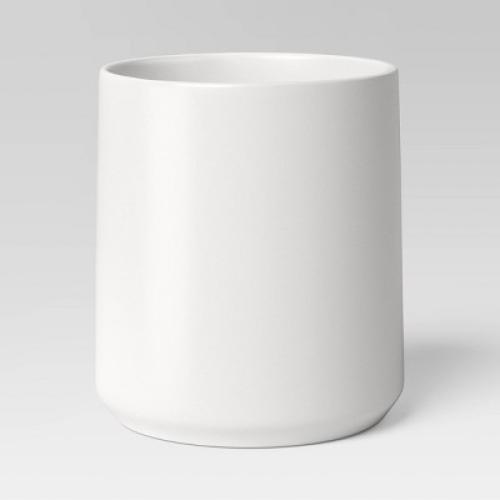 Stoneware Utensil Storage White - Threshold™: Kitchen Countertop Holder, Dishwasher-Safe, 6 Height