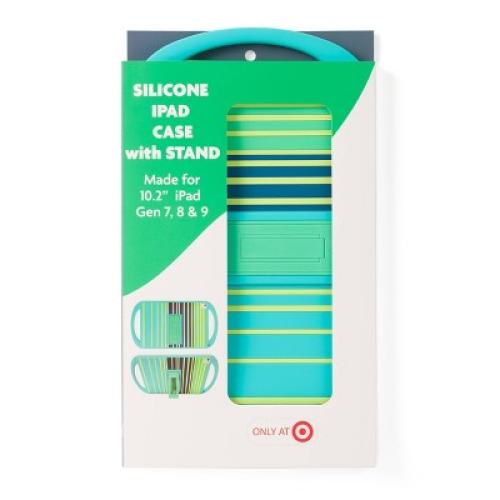 Komar Kids Blue/Green Stripes Kids' iPad Case w/Stand