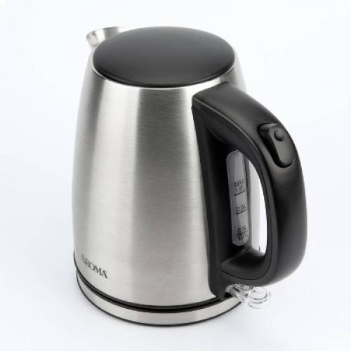 Aroma 1L Electric Water Kettle - Stainless Steel
