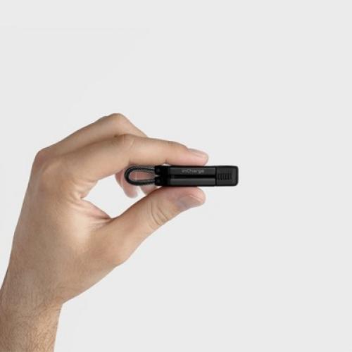 inCharge X - The 100W Swiss Army Knife of Cables, Portable Keyring Compatible with Apple iPhone/USB/USB-C/Micro USB Cable (Black)