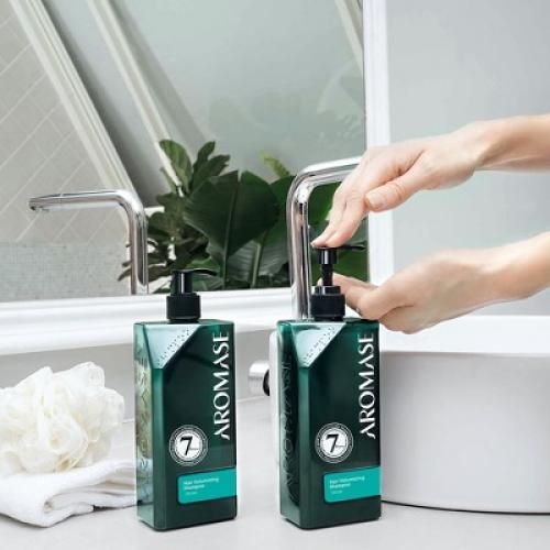 Aromase Hair Volumizing Shampoo - Clarifying Shampoo - Boost Hair Volume, Balance Scalp Oil, Soothe Itchiness - No Parabens, SLS, or Silicone - 14 oz