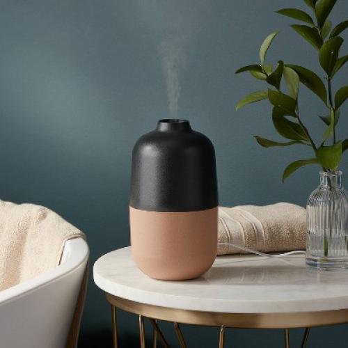 Black and Tan 200ml Speckle Medium Diffuser - Threshold™: Spa Ambiance, 6hr Run Time