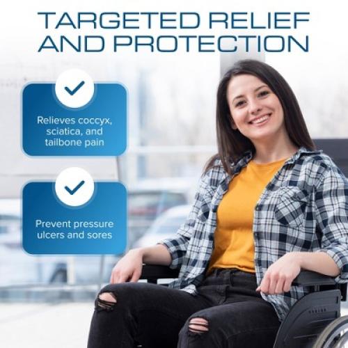 Size 20x16 Kolbs Gel Extreme | Wheelchair Cushion Seat Cushion | 20 x 16 Inch Seat, 3 Inch Thick | Coccyx, Sciatica & Tailbone Pain Relief Cushion