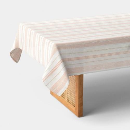 104x60 Warm Striped Tablecloth - Threshold™