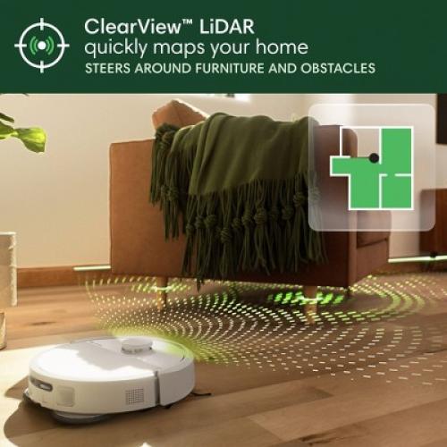 iRobot Roomba Plus 405 (G185) Combo Vacuum & Mop   AutoWash Dock Dual Spinning Pads, Smart & Fast Mapping, Self-Cleans White