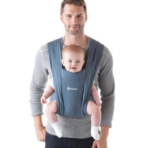 Color Blue Ergobaby Embrace Cozy Knit Newborn Carrier - Oxford Blue