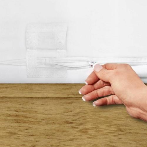 Allerease King Ultimate Cotton Waterproof Allergen and Bedbug Barrier Zippered Mattress Protector: Hypoallergenic, Fits 17 Depth