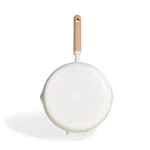 Carote 5qt Ceramic Nonstick Saute Pan with Lid Cream