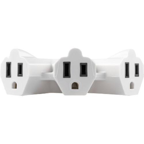 GE Size 50' 3-Outlet EZGrip Grounded Indoor-Outdoor Extension Cord White