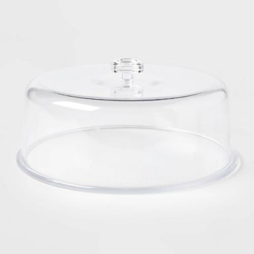 12 Plastic Cake Tray with Lid - Room Essentials™: BPA-Free Round Dessert & Bakery Tray, Dishwasher-Safe, Clear